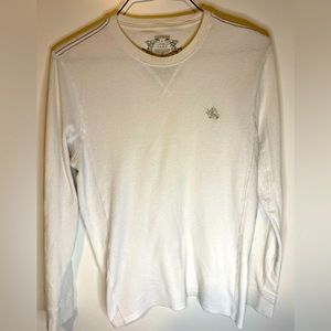 Express Waffle-Knit Long-sleeve Crewneck Sweater - Large